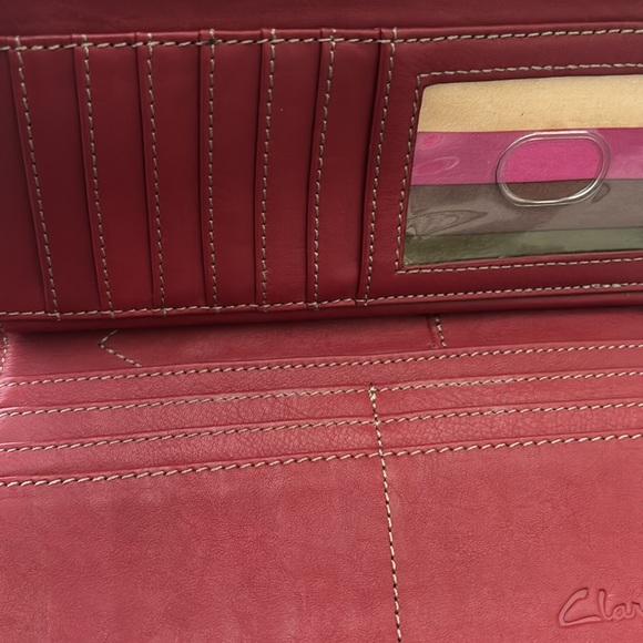 Clarks Red Leather - Wallet - Picture 5 of 7